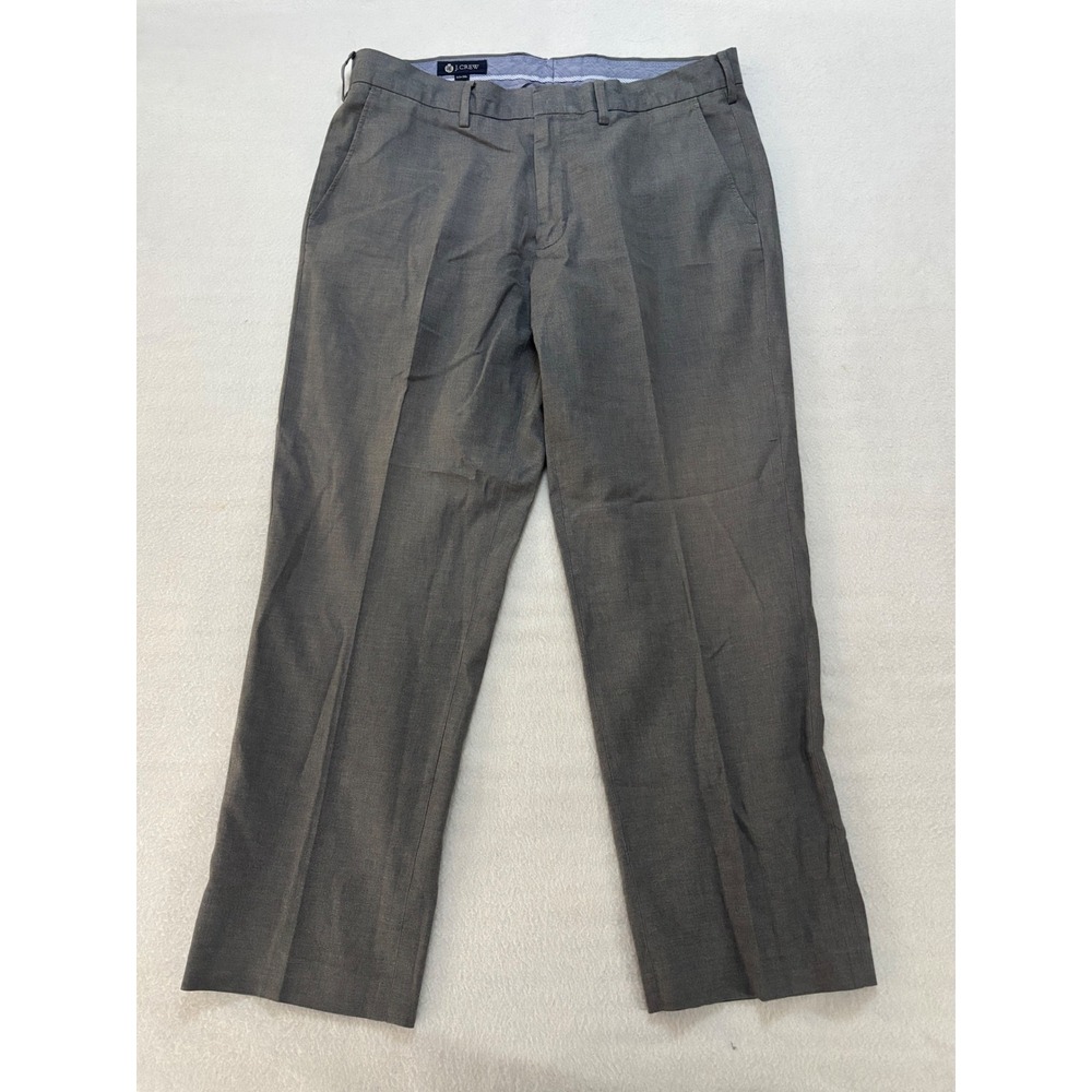 J.Crew Classic Fit Mens 33x30 Gray Cotton Trousers Chino Pants Charcoal